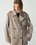Gabardine Oversized Trench (S–L