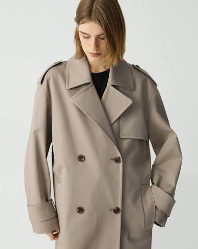 Gabardine Oversized Trench (S–L